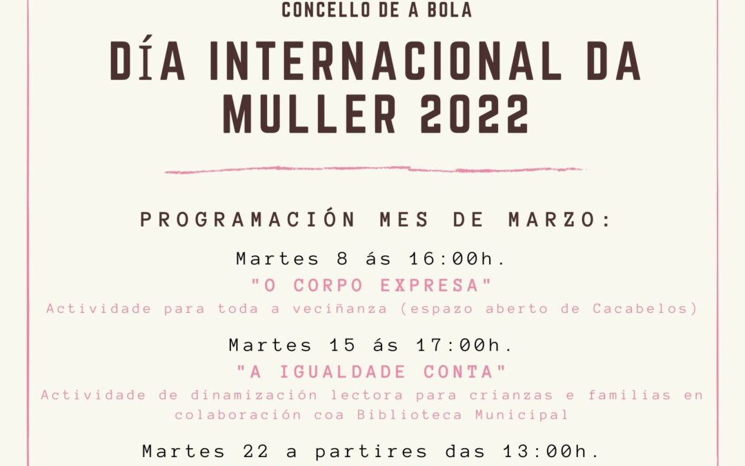 DÍA INTERNACIONAL DA MULLER 2022