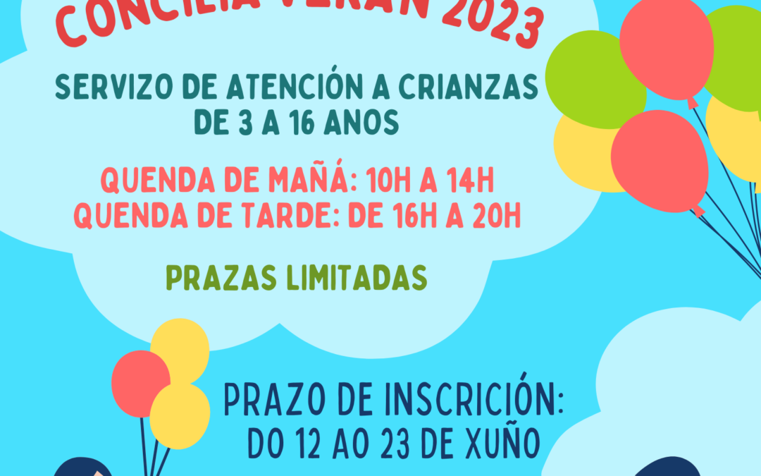 SERVIZO DE ATENCIÓN «CONCILIA VERÁN 2023»